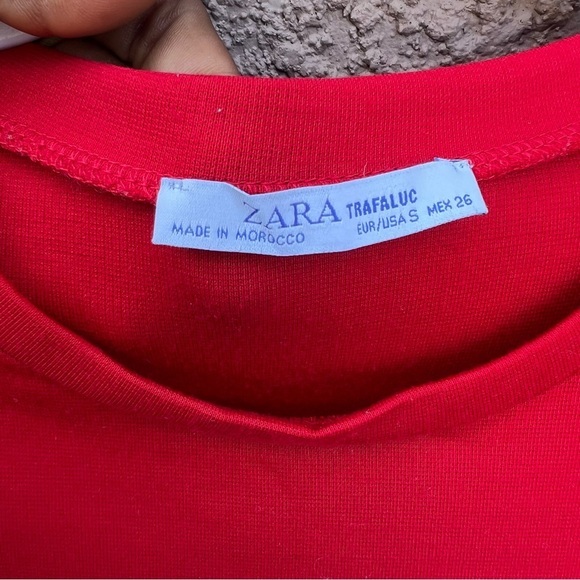 Zara Women's Bodycon Knee Length Dress Size Small Colorblock Classy Sexy‎ Chic - Picture 13 of 17